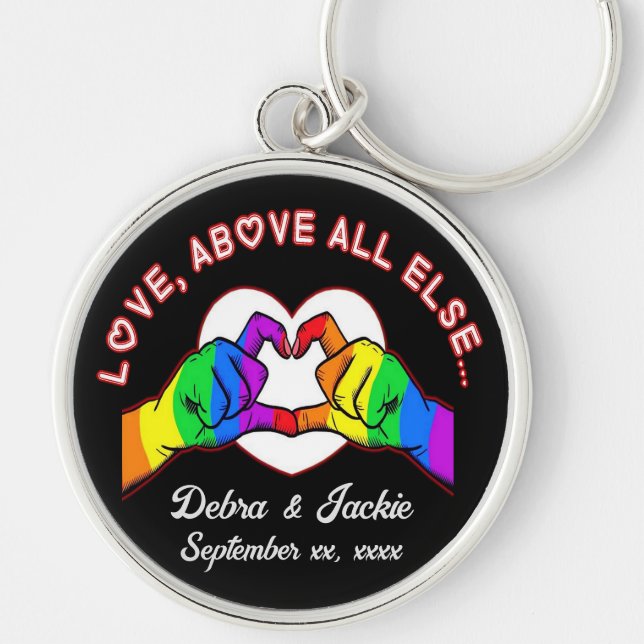 Love Above All Else  Keychain (Front)