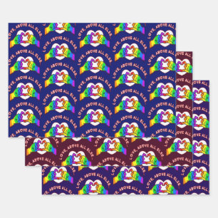 Love Above All Else Wrapping Paper Sheet