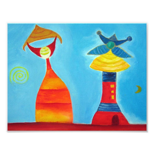 Love Abstract Art Illustration Photo Print (Front)