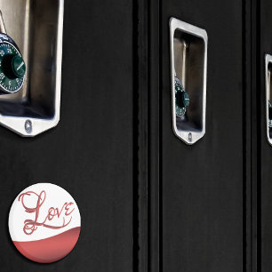 Love Abstract Modern Casual Hand-Lettered Script Magnet