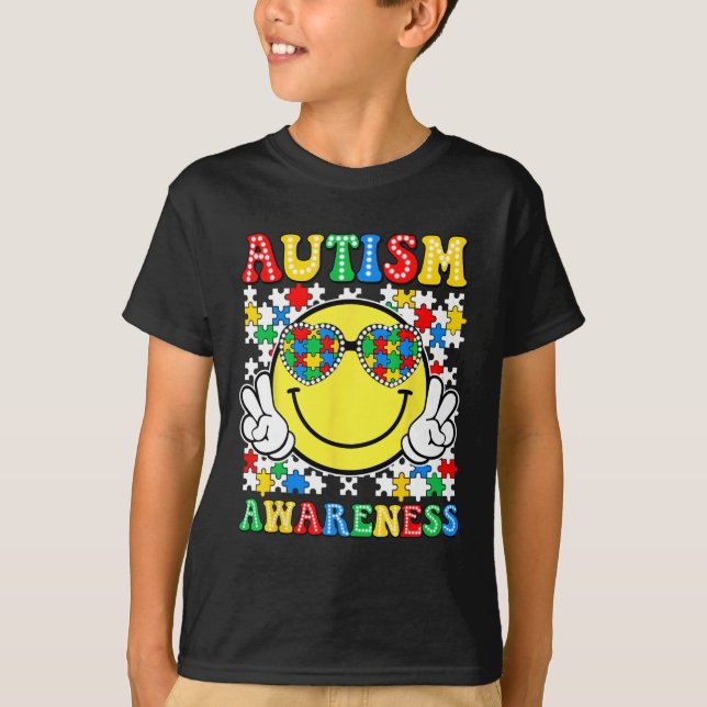 Love Accept Understand Autism Awareness Support Sq T-Shirt (Front)