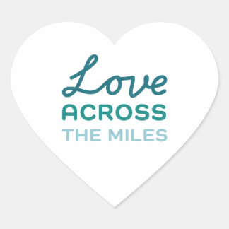 Love Across the Miles - Reunion Heart Sticker