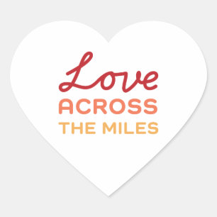 Love Across the Miles - Reunion Heart Sticker