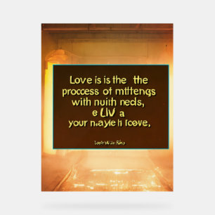 Love acrylic sign