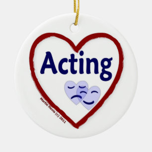 Love Acting Ceramic Tree Decoration