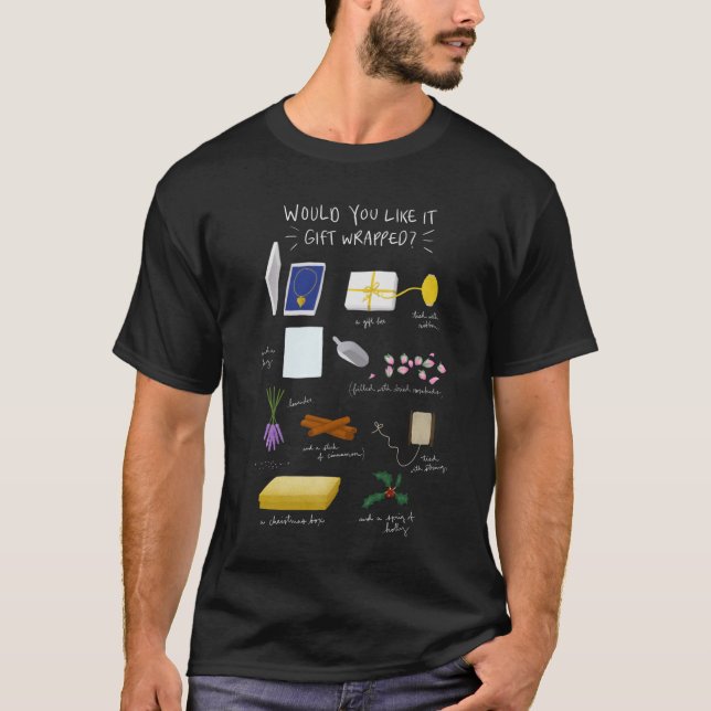 Love Actually  Would you like it gift wrapped  Whi T-Shirt (Front)