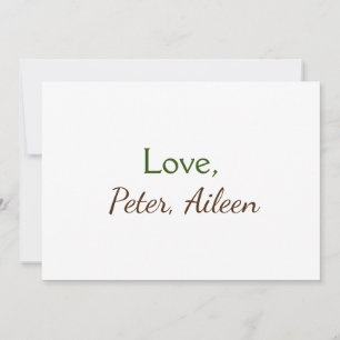 love add name simple minimal editable text rustic invitation