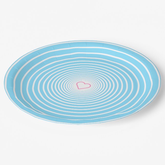 Love - Add your colours Paper Plate (Angled)