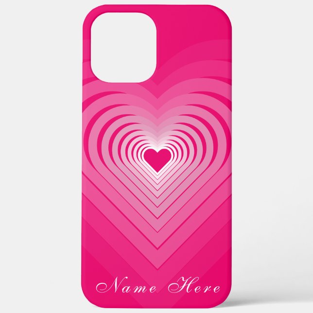 Love - Add Your Name / Text - Romantic Pink  Case-Mate iPhone Case (Back)