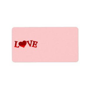Love Address Label