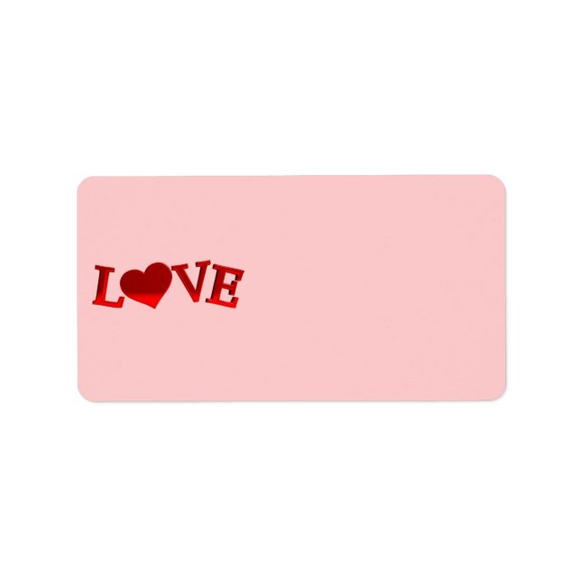 Love Address Label (Front)