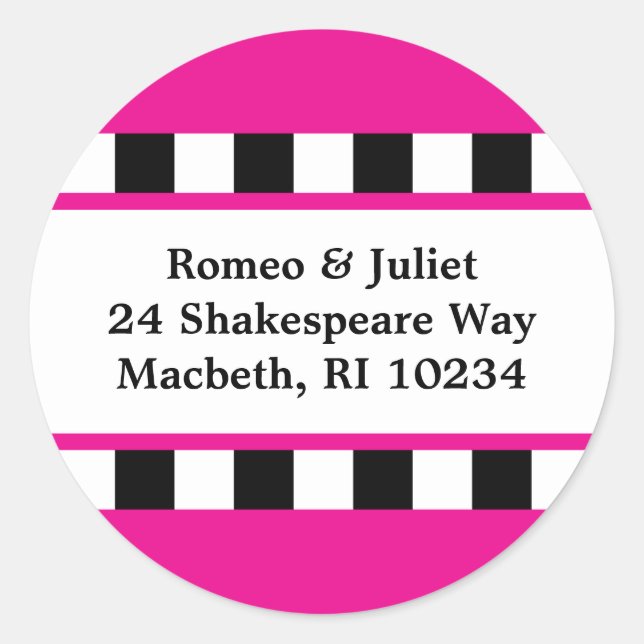 Love! Address Label - Pink (Front)