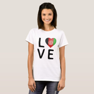 Love - Afghanistan Flag T-Shirt