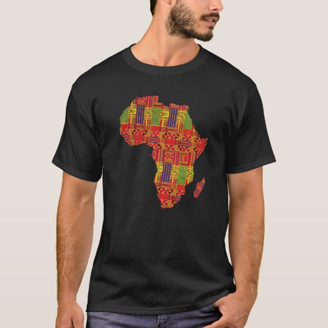 Love Africa African Land Map Pride Black History M T-Shirt (Front)