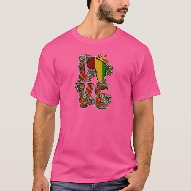 Love Africa funny T-Shirt (Front)