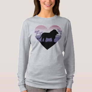 Love African Lion Safari Heart T-Shirt