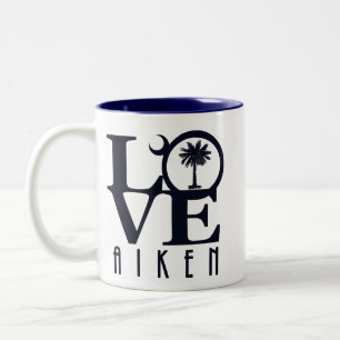 LOVE Aiken South Carolina 11oz Two-Tone Coffee Mug