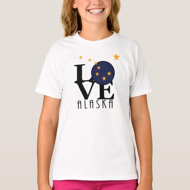 LOVE Alaska (front print) T-Shirt (Front)