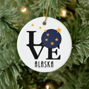 LOVE Alaska Ornament
