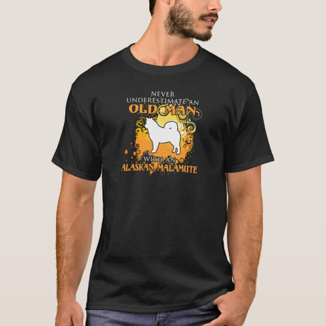 love Alaskan Malamute Funny Gift T-Shirt (Front)