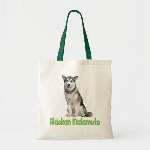 Love Alaskan Malamute Puppy Dog Tote Bag