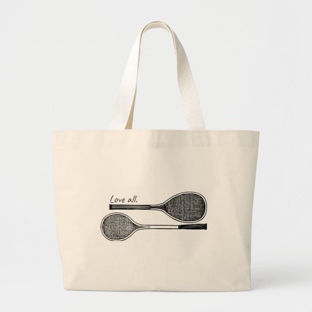 "Love All" Tennis Tote Bag (Front)