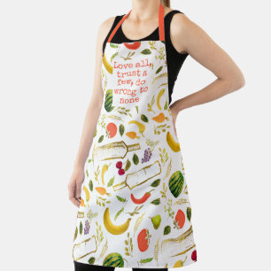 Love all, trust a few, do wrong to none Quote Apron