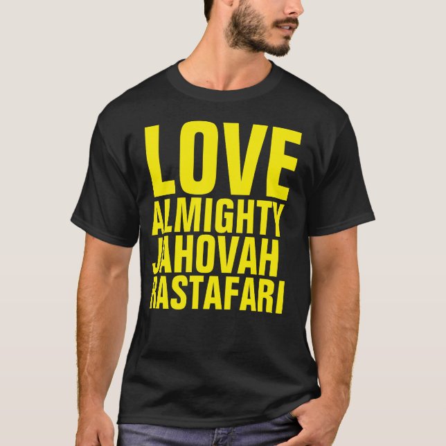 LOVE ALMIGHTY JAHOVAH Basic Dark T-Shirt (Front)