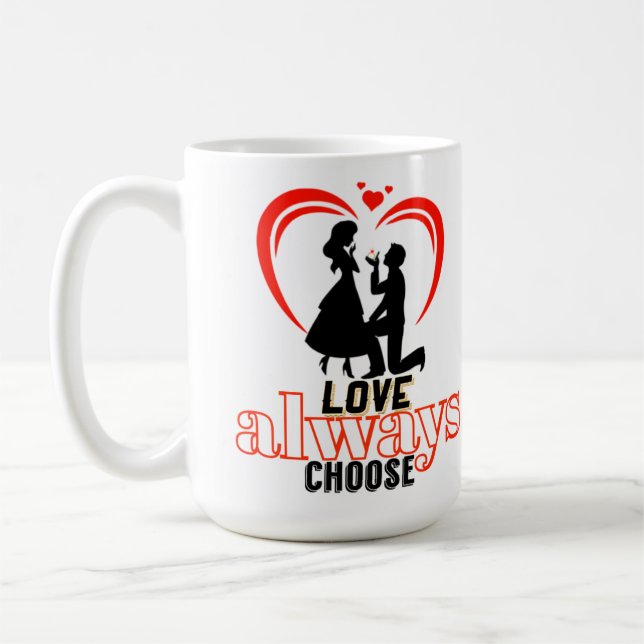💖 Love Always Choose Classic Mug – “I Love You” P (Left)
