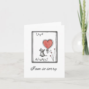 Love Always, Loss of Cat Sympathy Card