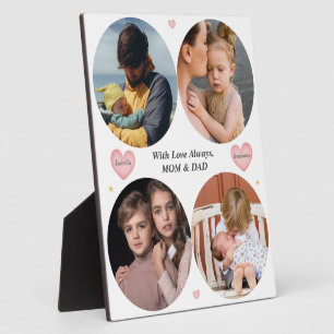 Love Always – Mum & Dad 4-Photo Family plaque