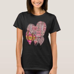 Love Always Retro Vintage Western Hearts Valentine T-Shirt