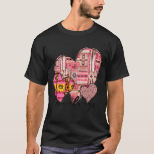 Love Always Retro Vintage Western Hearts Valentine T-Shirt