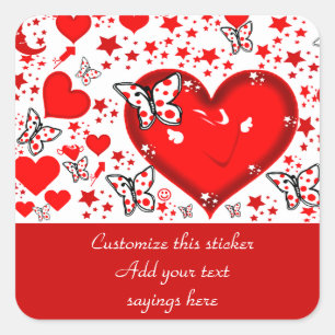 Love Always_ Square Sticker