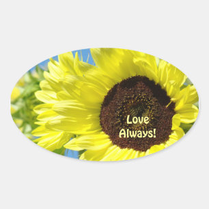 Love Always! stickers Bright Yellow Sunflowers