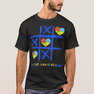 Love Always W Ins, Autism Awareness Pu Zzle April T-Shirt