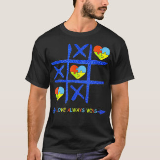 Love Always W Ins, Autism Awareness Pu Zzle April  T-Shirt