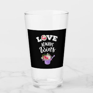 Love Always Win Glass