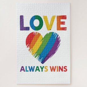 Love Always Win LGBT Jigsaw Puzzle