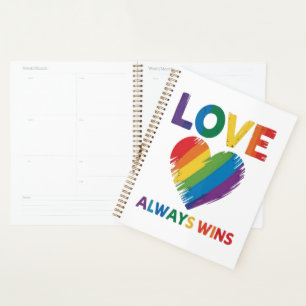 Love Always Win LGBT Planner