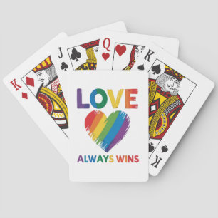Love Always Win LGBT Playing Cards