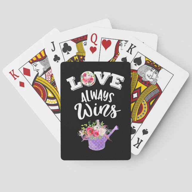 Love Always Win Playing Cards (Back)