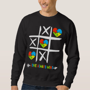 Love Always Wins Autism Awareness Sweatshirt