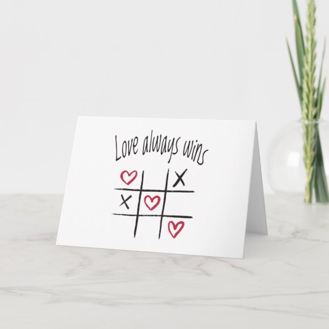 Love always wins card (Front)