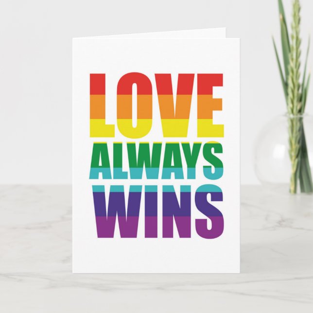 Love Always Wins Card (Front)