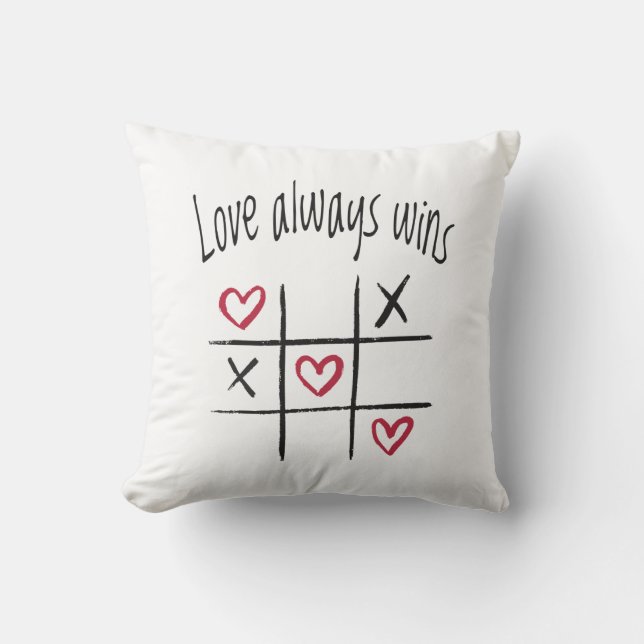 Love always wins cushion (Front)