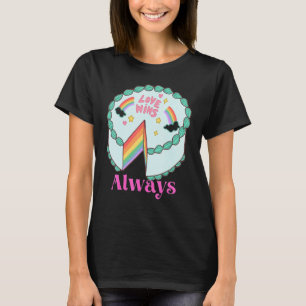 Love Always Wins Lgbt Pride Rainbow With Flag Colo T-Shirt