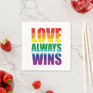 Love Always Wins Napkin