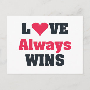Love Always Wins Postcard