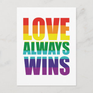 Love Always Wins Postcard